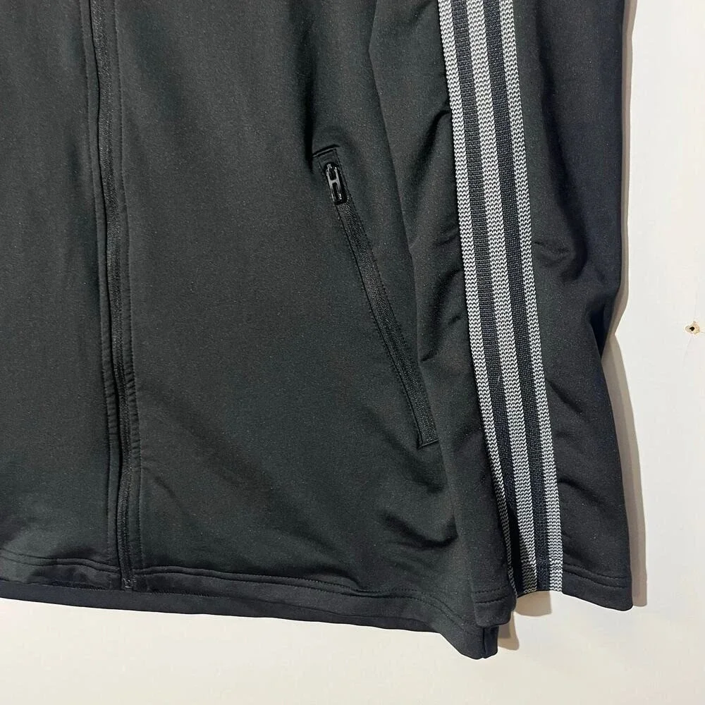 Adidas Juventus‎ Mens Track Jacket Black Gray Full Zip Soccer FI4884 Size M